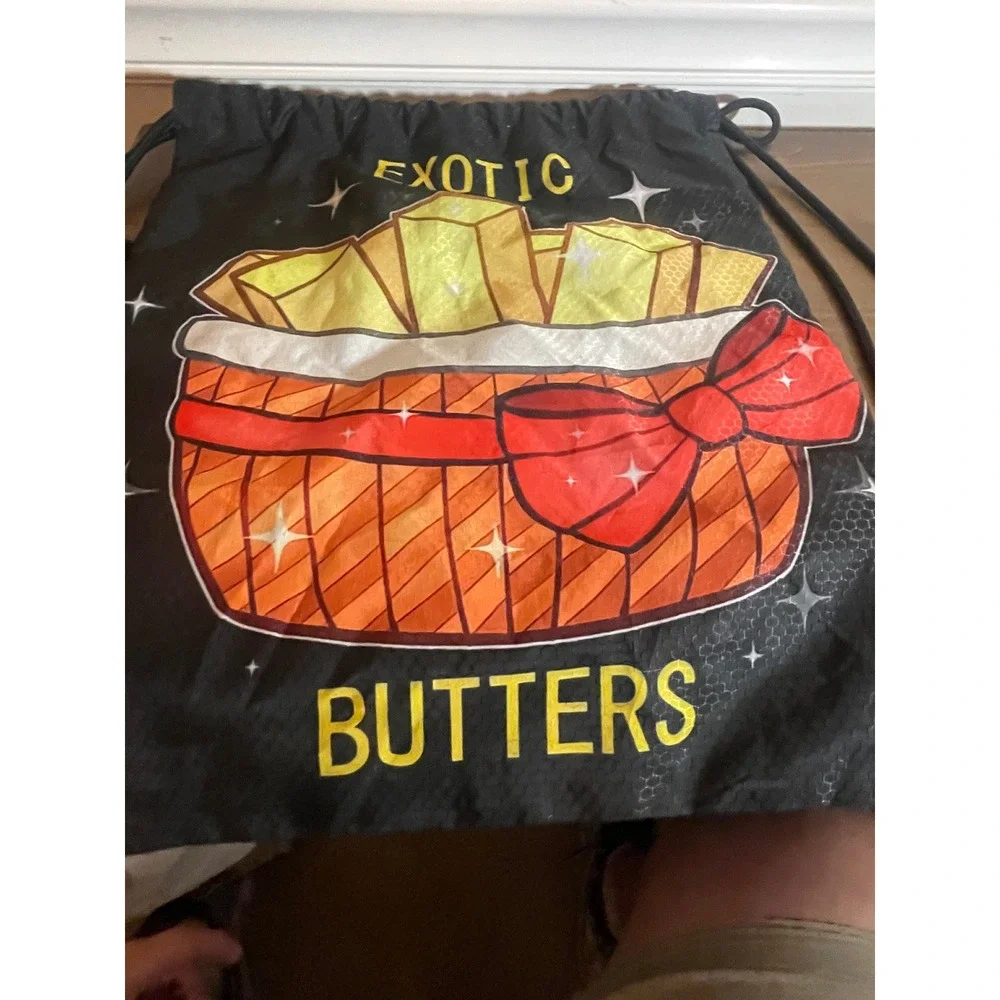 Five Nights at Freddys Sister Location Exotic Butters Drawstring Bag FNAF Black